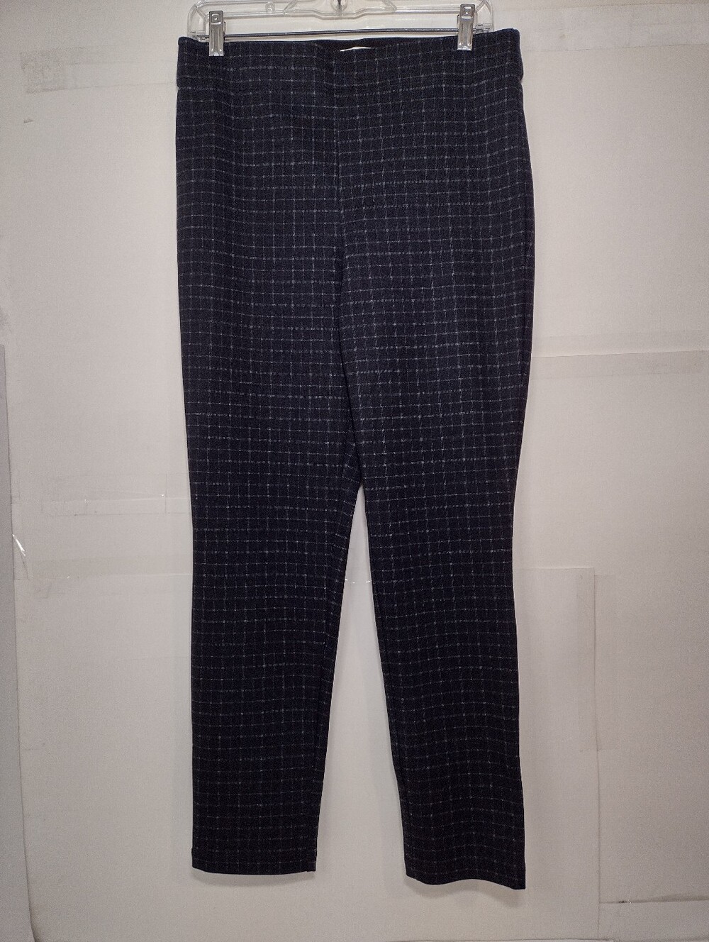 Max Studio Black Windowpane Slim Dress Pants(L)